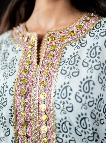LEA KAFTAN WITH DUPATTA