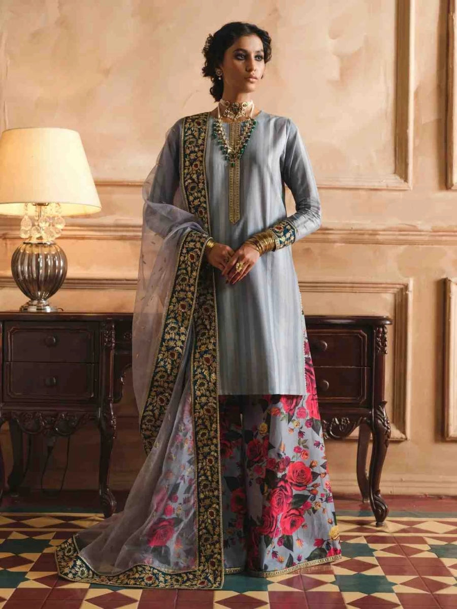 LOVE SHINE - Elegant Premium Lawn Embroidered Outfit by HUMJOLI