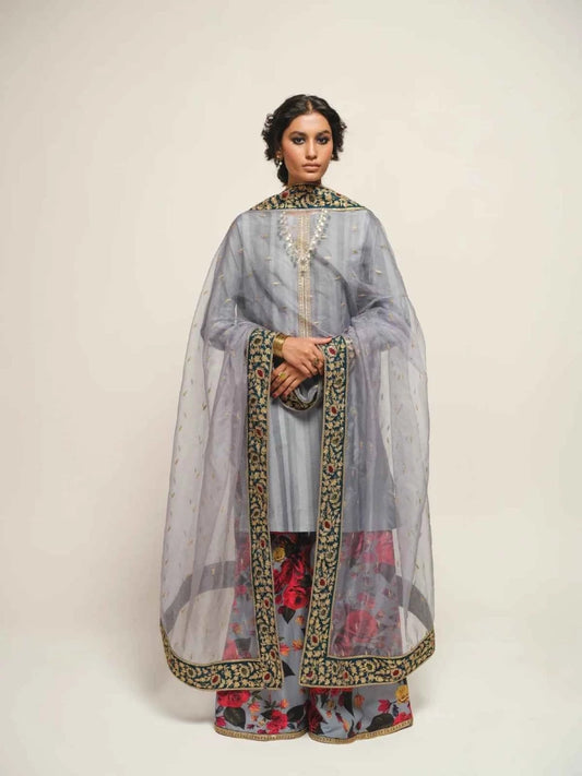 LOVE SHINE - Elegant Premium Lawn Embroidered Outfit by HUMJOLI