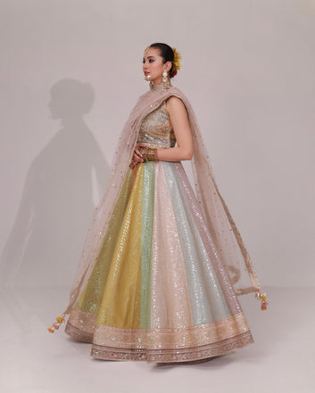 Pastel Lehnga Choli
