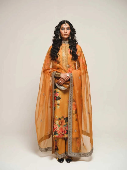 RUKH -  Ready-to-Wear Premium Printed Lawn Ensemble by Humjoli