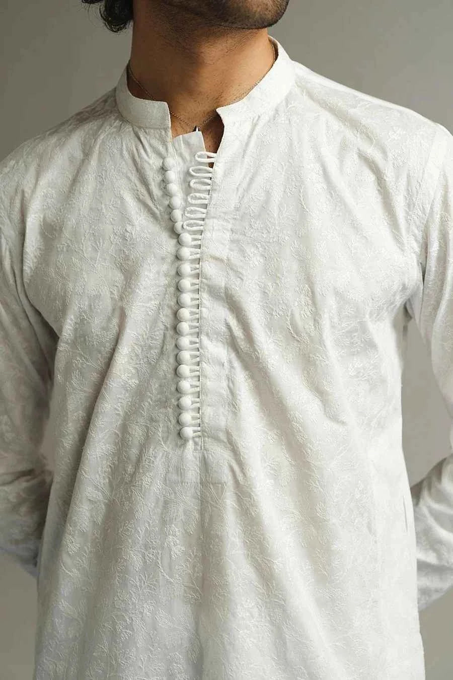 WHITE KURTA PAJAMA