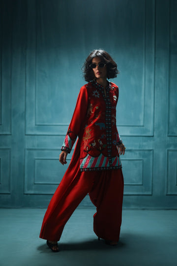 Shikargah Jacket set