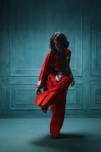 Shikargah Jacket set