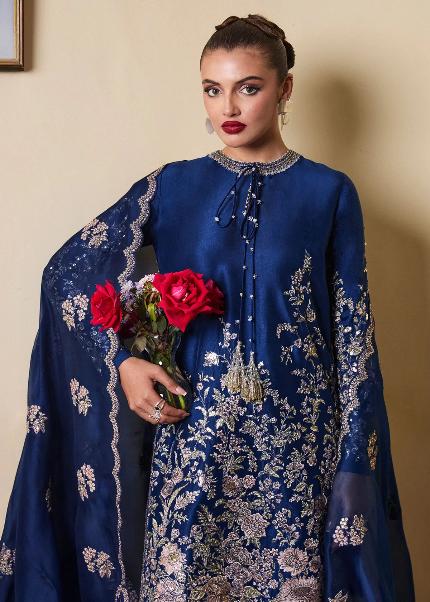 hussain rehar blue dress Sininen HussainRehar