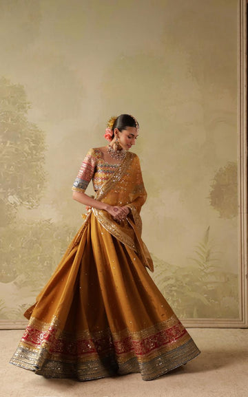 Gold Leaf Lehnga Choli