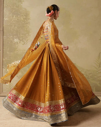 Gold Leaf Lehnga Choli
