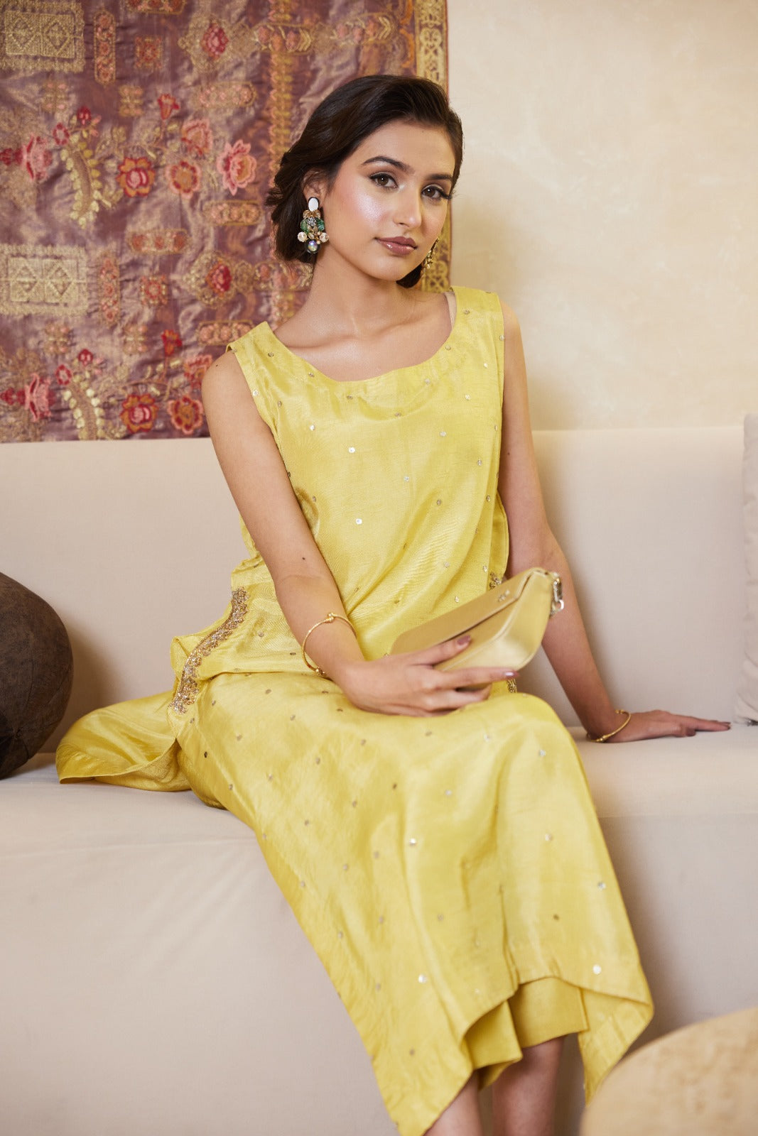 Yellow Korean silk